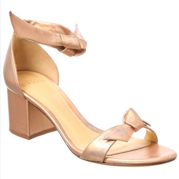 Alexandre Birman Clarita Block Heel Sandals in Iridescent Size 40 - Picture 1 of 9
